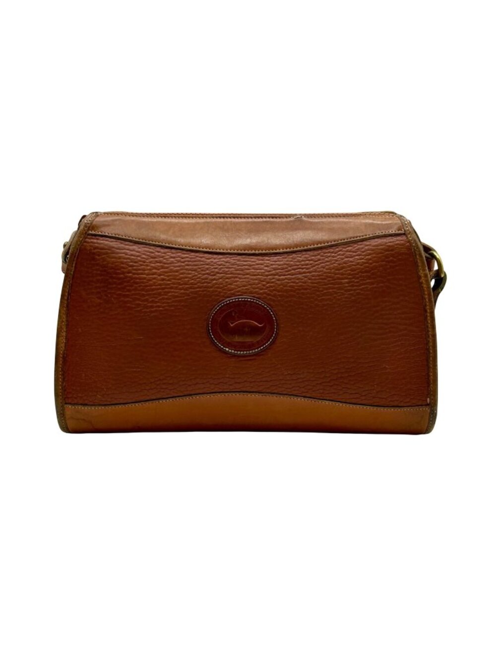 Dooney & Bourke Vintage Peanut Butter Pebbled Leather Crossbody Set